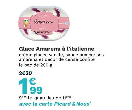 glace amarena à l'italienne