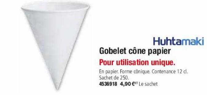 Gobelet Cône Papier Huhtamaki