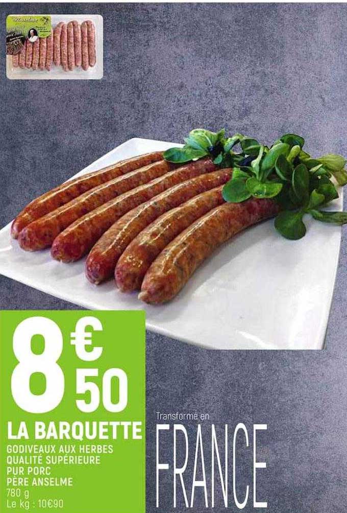 godiveaux aux herbes qualité supérieure pur porc père anselme