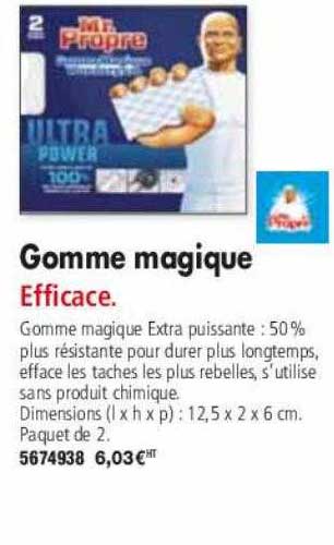 gomme magique mr propre
