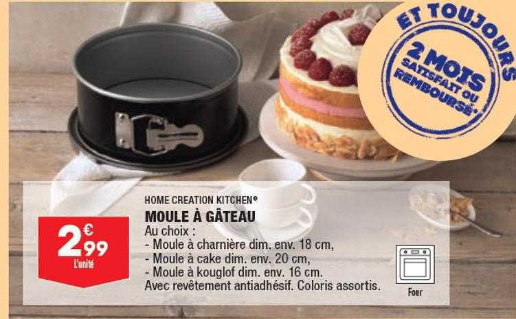 Home Creation Kitchen Moule à Gâteau