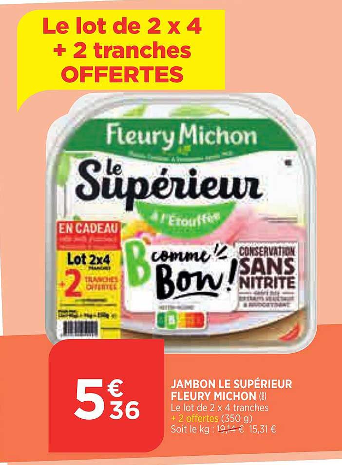 Jambon Le Supérieur Fleury Michon