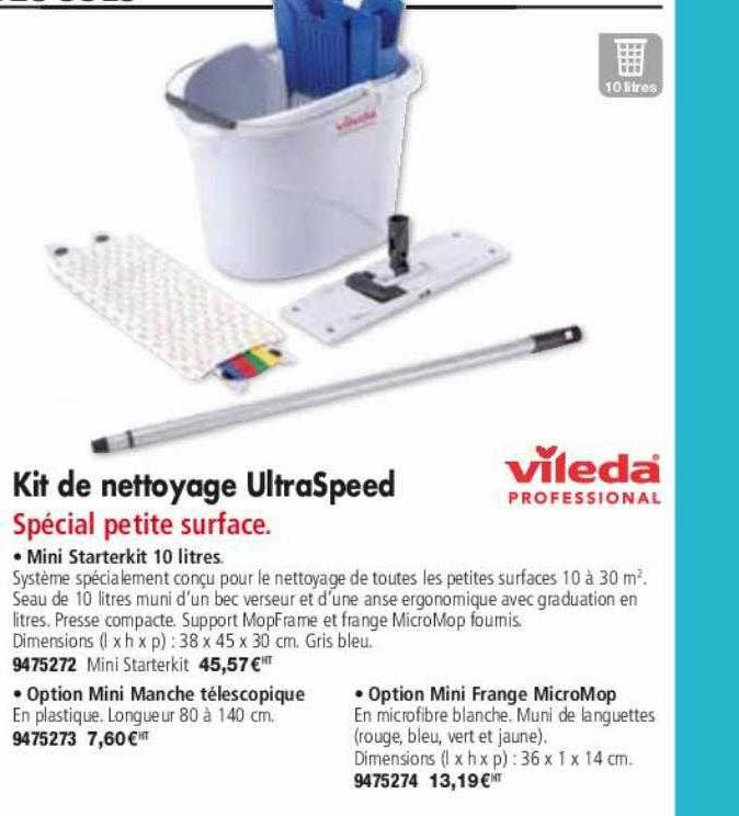 Kit De Nettoyage UltraSpeed Vileda Professional