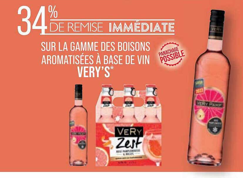 la gamme des boissons aromatisées à base de vin very's