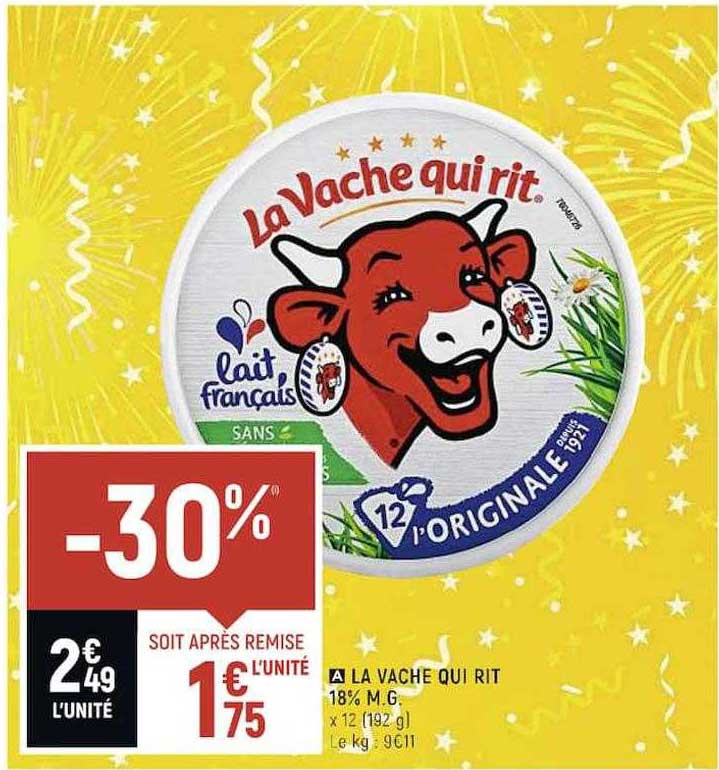 la vache qui rit 18% m.g.