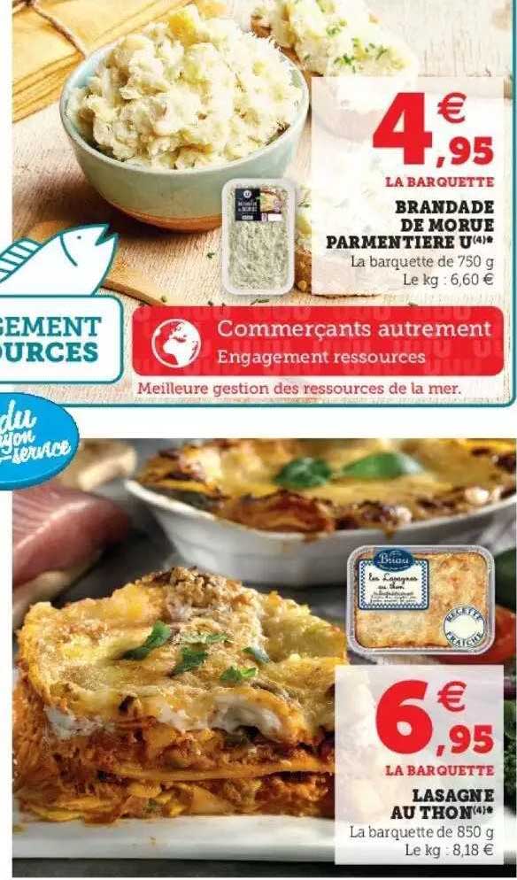lasagne au thon oder brandade de morue parmentière u