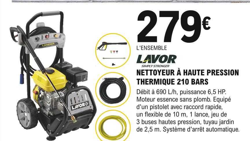 lavor nettoyeur à haute pression thermique 210 bars
