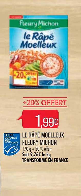 le râpé moelleux fleury michon