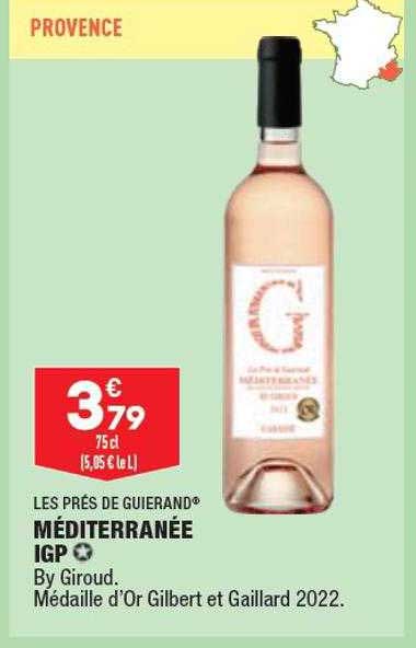 les prés de guierand méditerranée igp