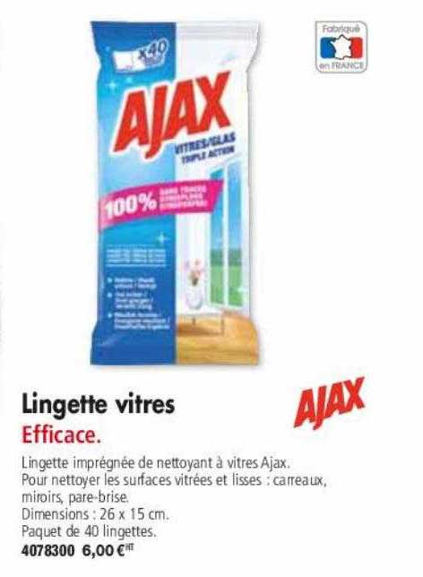 Lingette Vitres Ajax