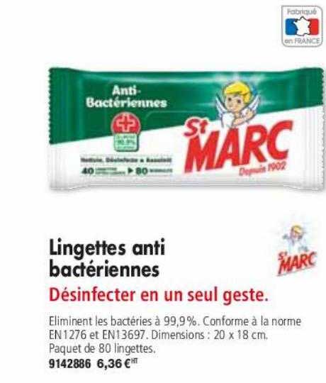 lingettes anti bactériennes st marc