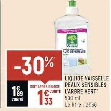 liquide vaisselle peaux sensibles l'arbre vert