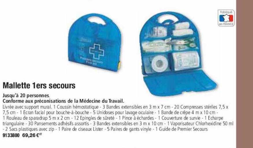 mallette 1ers secours