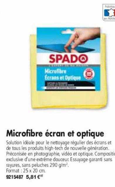 microfibre écran et optique spado