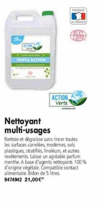 nettoyant multi-usages action verte