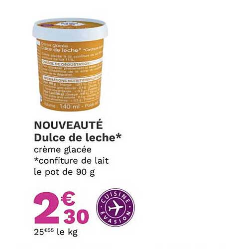 nouveaté dulce de leche