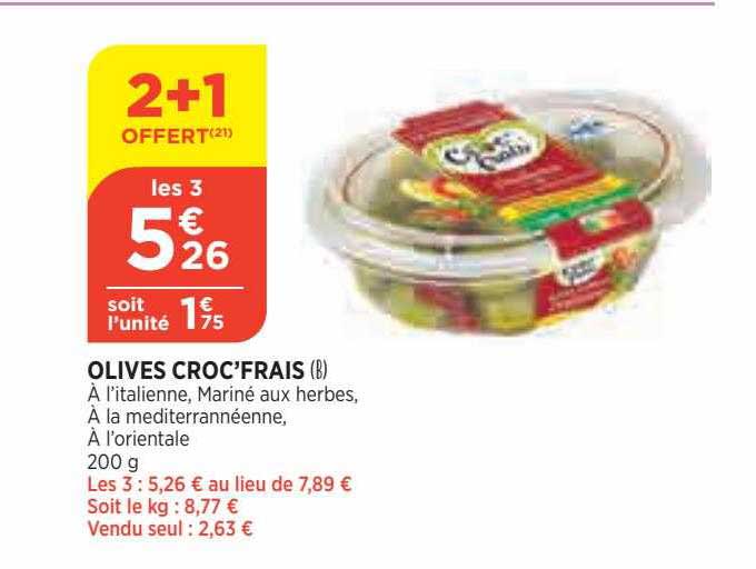 Olives Croc'frais