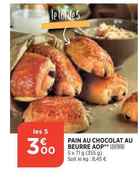 Pain Au Chocolat Au Beurre Aop