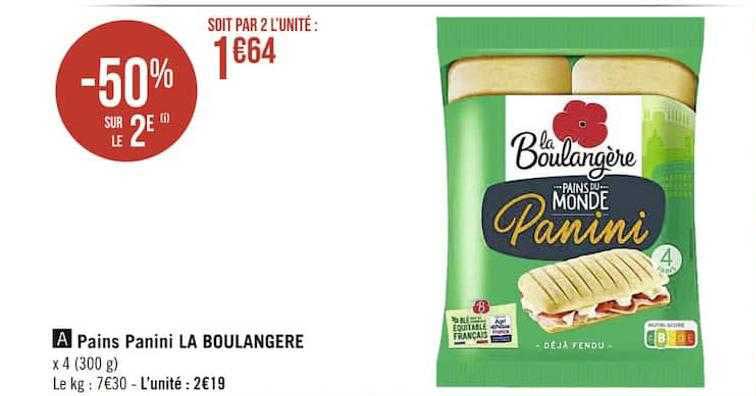 Pains Panini La Boulangère