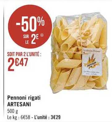 pennoni rigati artesani