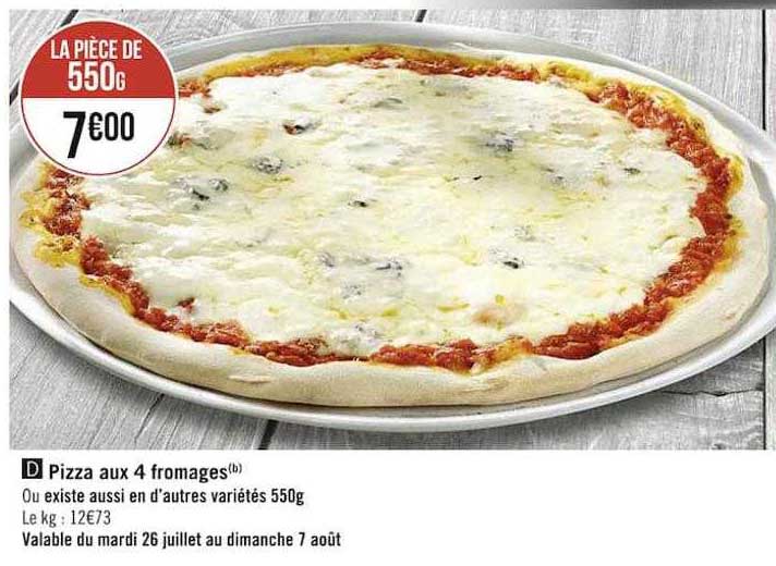 Pizza Aux 4 Fromages