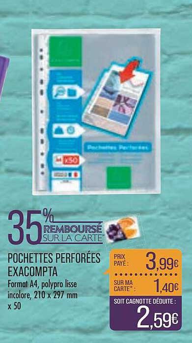 Pochettes Perforées Exacompta