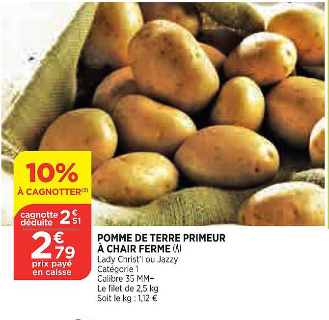 Pomme De Terre Primeur à Chair Ferme