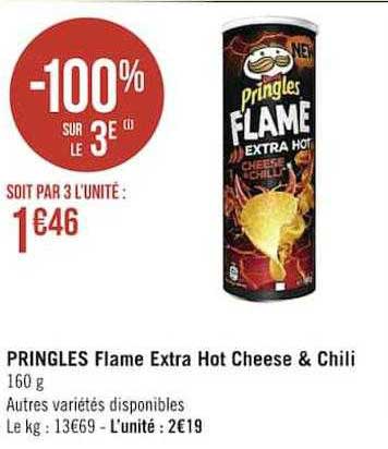pringles flame extra hot cheese & chili