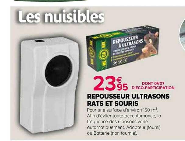 repousseur ultrasons rats et souris