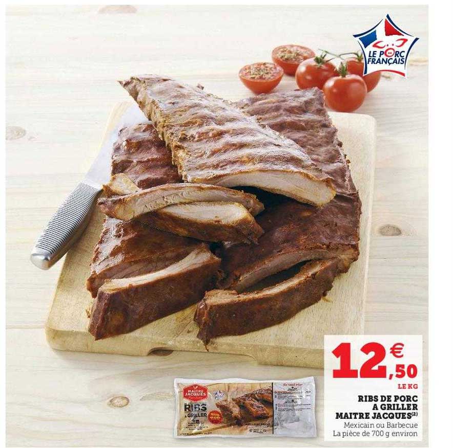ribs de porc à griller maître jacques