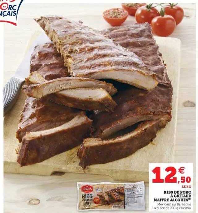ribs de porc à griller maître jacques