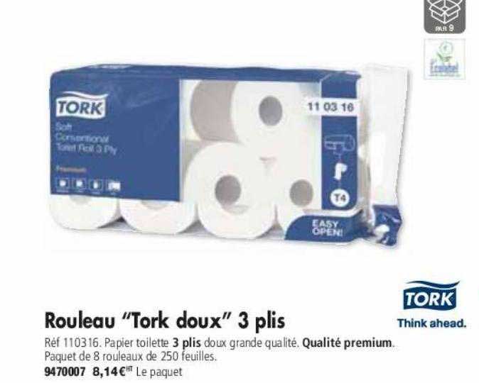 rouleau "tork doux" 3 plis