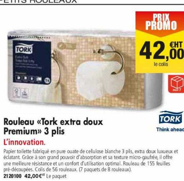 rouleau «tork extra doux premium» 3 plis