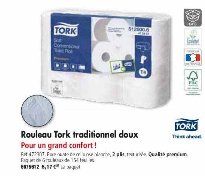 Rouleau Tork Traditionnel Doux
