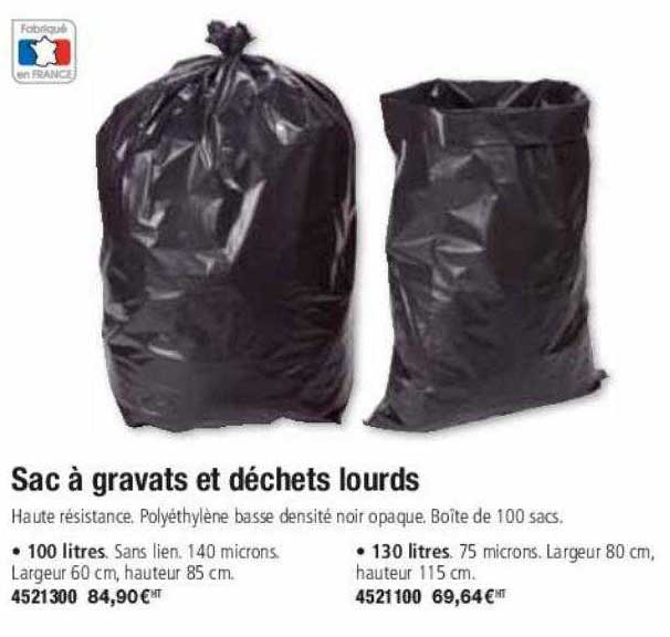 sac à gravat et déchets lourds