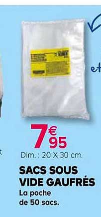 sacs sous vide gaufrés