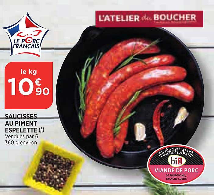 Saucisses Au Piment Espelette