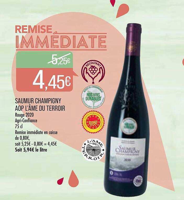 saumur champigny aop l'âme du terroir