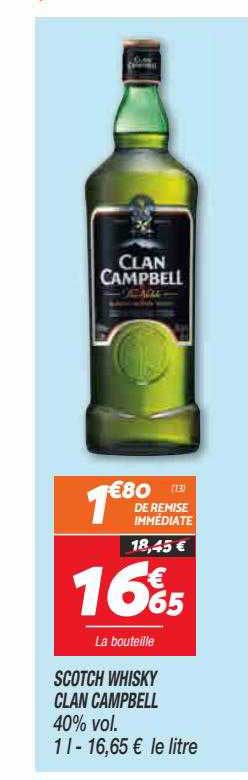 scotch whisky clan campbell