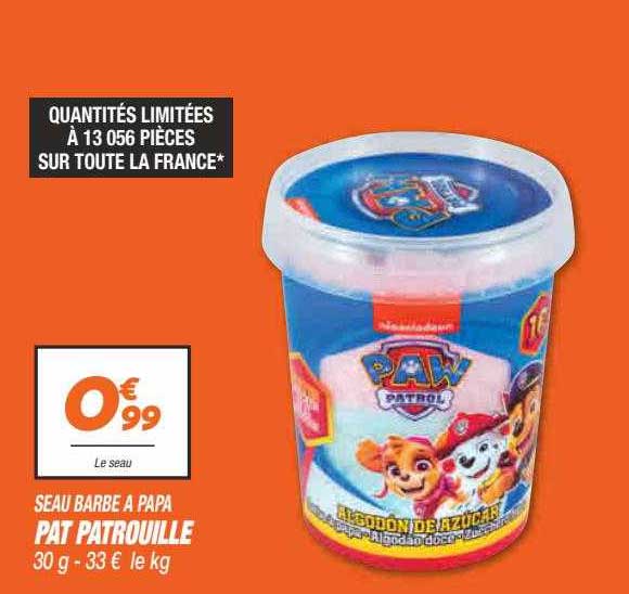 seau barbe à papa pat patrouille