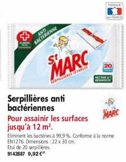 serpillières anti bactériennes st marc