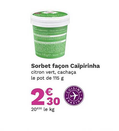 Sorbet Façon Caïpirinha