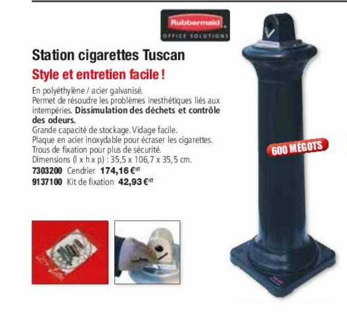 station cigarettes tuscan rubbermaid