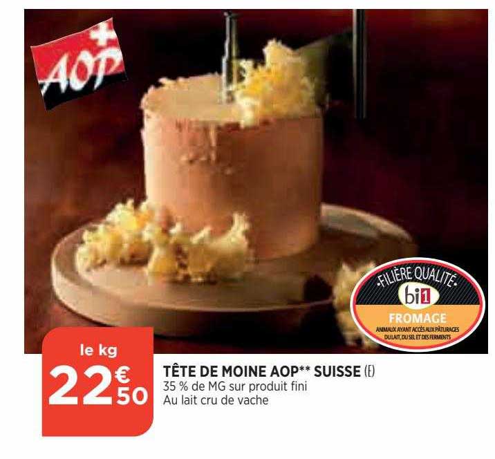 tête de moine aop suisse