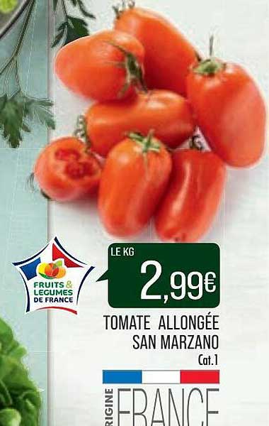 Tomate Allongée San Marzano