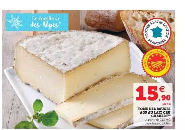 tome de bauges aop au lait cru chabert