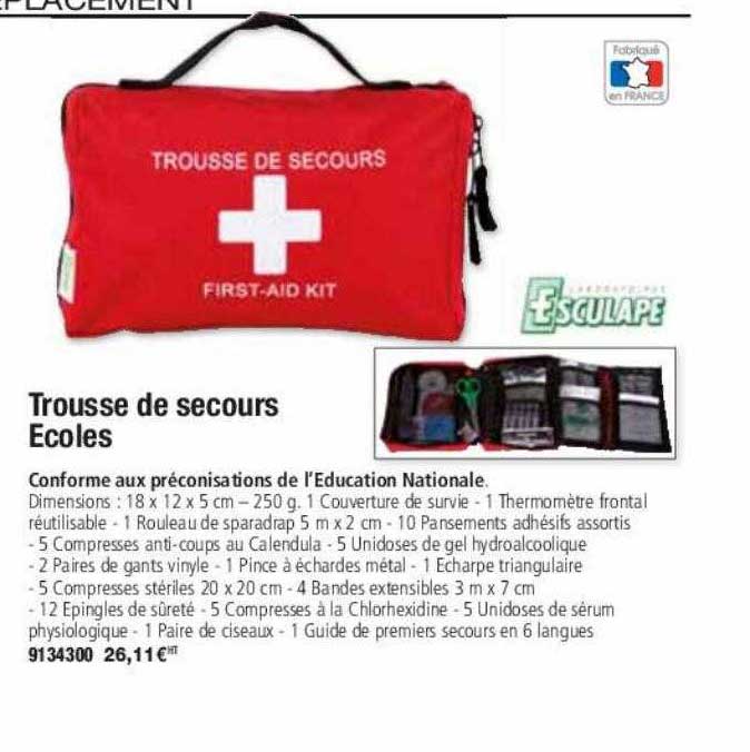 Trousse De Secours Ecoles