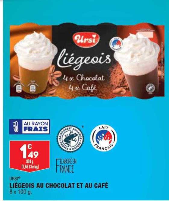 ursi liégeois au chocolat et au caffé