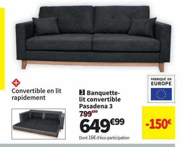 Banquette-lit Convertible Pasadena 3