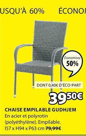 Chaise Empilable Gudhjem
